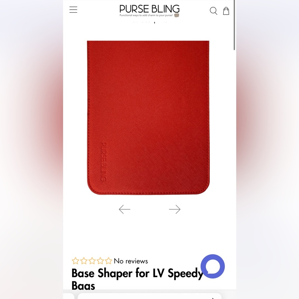 Purse Bling LV Speedy 30 base shaper in red!